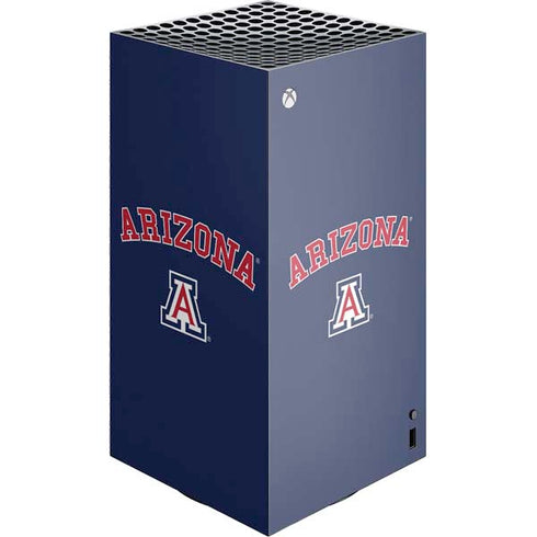 University of Arizona Primary Logo Blue XBox Series X Digital Edition Console Skin